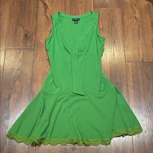 Moda International Vibrant Green Mini Dress